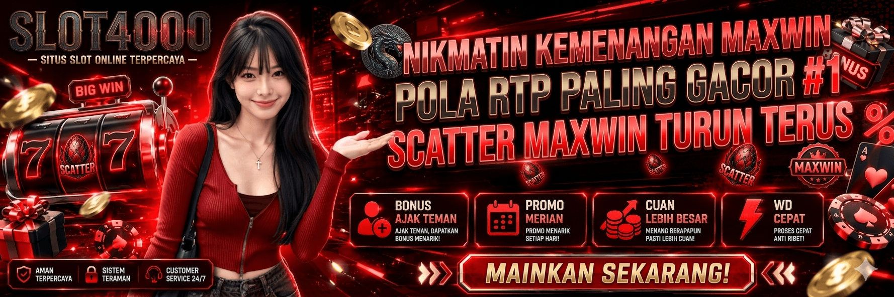 SELAMAT DATANG DI SLOT4000 | SLOT GACOR TERPERCAYA HARI INI GAMPANG MENANG